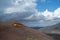 Tour bus in Timanfaya National Park, Lanzarote, Canary