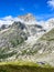 Tour de Mont Blanc hike with view along Dora di Ferret near Rifugio Elena