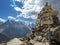 Tour de Mont Blanc signs on La tete aux Vents