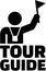 Tour guide pictogram