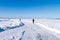 Tour skating track on lake Nasijarvi