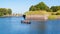 Tourboat on moat of Naarden, Netherlands