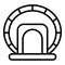 Tourism amphitheater icon outline vector. Ancient work