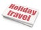 Tourism concept: Holiday Travel on Blank Newspaper background