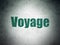 Tourism concept: Voyage on Digital Data Paper background