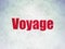 Tourism concept: Voyage on Digital Data Paper background