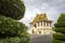 Tourism Khmer style roof architecture in Royal Palace, Phnom Penh, Cambodia, Asia.