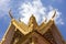 Tourism Khmer style roof architecture in Royal Palace, Phnom Penh, Cambodia, Asia.