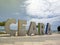 Tourism plate with inscription Ceara in large letters on the beachside in the city of Fortaleza, state of Ceara, Brazil