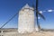 Tourism, windmills of Consuegra in Toledo, Spain. They served to