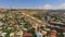 Tourism in Yerevan, exciting aerial view of Cascade stairway and buildings