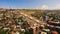 Tourism in Yerevan, exciting aerial view of Cascade stairway and buildings