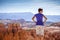 Tourist admiring nature in Bryce Canyon National P