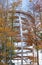 Tourist attraction treetop path at Grunberg mountain Gmunden, austria in autumn