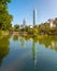 tourist attractions in the city park of taiwan, Asia business concept image, panoramic modern cityscape building in taiwan