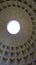 Tourist attractions in Rome, Italy. Pantheon, inside the magnificent dome of the Roman temple