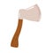 Tourist ax for travel camp, tourism, outdoor summer adventure, axe equipment to cut trees