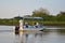 Tourist on a boat, CaÃ±o negro, Costa Rica