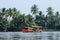 Tourist boat at Kerala backwaters,Alleppey,India