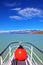 The tourist boat on Lake Viedma