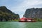 tourist boat at Phang nga, Thailand