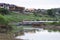 The tourist boat pier park on the Mekong River at Chiangkhan Loei in Thailand