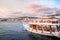 Tourist boat tied at Kusadasi port in Kusadasi, Turkey