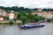 Tourist boat on Vltava River, Prague.