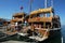 Tourist boats at Ayvalik harbour in Turkey.