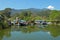 Tourist boats on Dalyan river