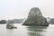 Tourist boats at Halong bay