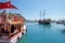 Tourist boats in the harbour of Antalya