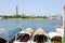 Tourist Boats On The Nile and Cairo Skyline in the background.