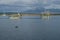 Tourist boats in the Ultima Esperanza Inlet.