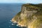 Tourist boats viewing Tasman Island, Tasmania, Australia