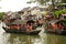 Tourist boats at Xitang Water Town China