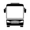 Tourist Bus Icon Front View