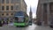 Tourist buses in the historic center of Stockholm. Sweden