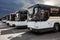 tourist buses on parking