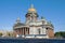 Tourist buses at the St. Isaac Cathedral. Saint Petersburg