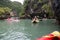 Tourist canoes in Phuket