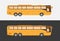 Tourist coach bus illustration