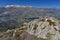 Tourist in the Corsican high mountains