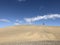 Tourist couple on the sand dunes of Maspalomas