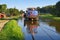 Tourist cruises on the Elblag Canal. The channel is a unique hydrotechnical system which connects