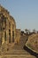 Tourist descending stairs, Golconda, Hyderabad