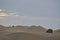 Tourist desert landscape with sand sunny day summer ica peru and with dunes