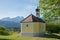 Tourist destination pilgrimage chapel Maria Rast in may