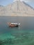 Tourist dhow in Arabian sea fjords