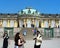 Tourist enjoying at Sanssouci palace in Potsdam